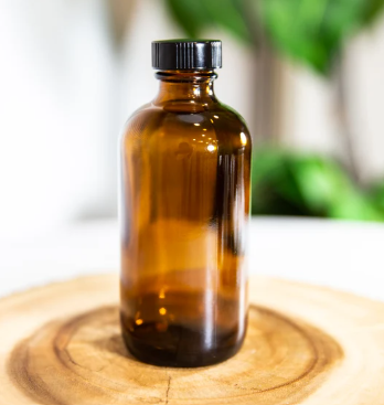 8oz Glass Amber Bottle